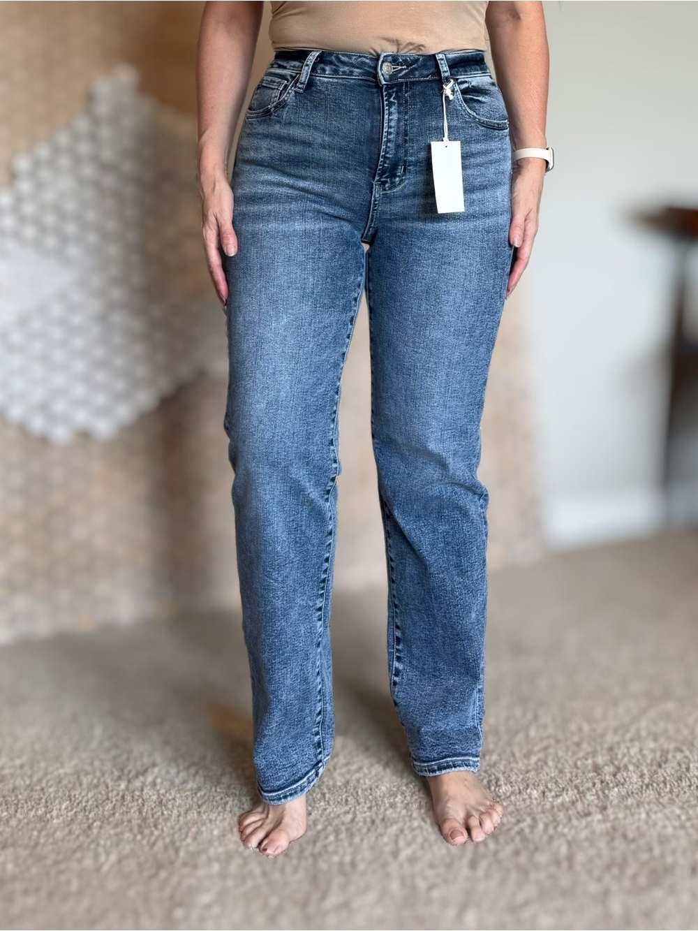 Zenana Outfitters Women's Light Blue High-Rise Jeans